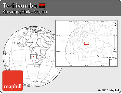 Blank Location Map of Techivumba