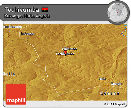 Physical Panoramic Map of Techivumba