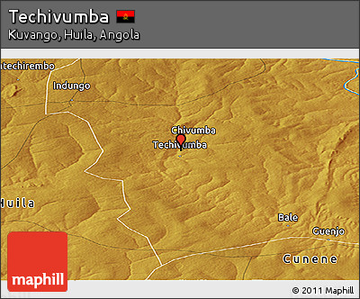Physical Panoramic Map of Techivumba