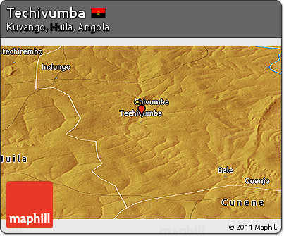 Physical Panoramic Map of Techivumba