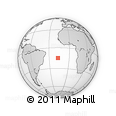 Outline Map of the Area around 14° 56' 57" S, 16° 55' 29" W, rectangular outline