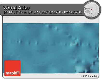 Satellite 3D Map of the Area around 14° 56' 57" S, 170° 4' 29" E