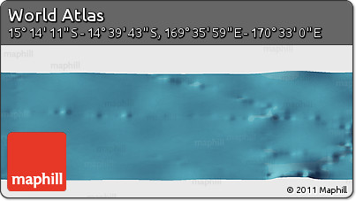 Satellite Panoramic Map of the Area around 14° 56' 57" S, 170° 4' 29" E