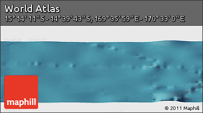 Satellite Panoramic Map of the Area around 14° 56' 57" S, 170° 4' 29" E
