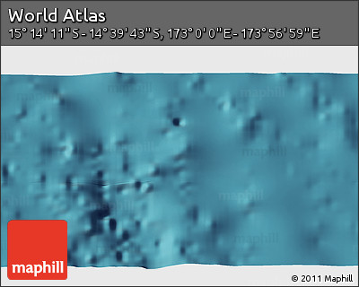 Satellite 3D Map of the Area around 14° 56' 57" S, 173° 28' 29" E
