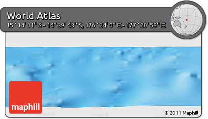 Physical Panoramic Map of the Area around 14° 56' 57" S, 176° 52' 30" E