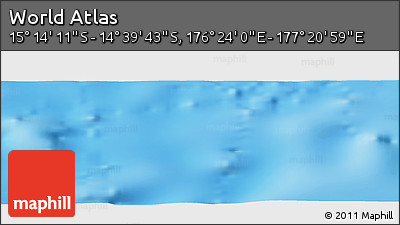 Physical Panoramic Map of the Area around 14° 56' 57" S, 176° 52' 30" E