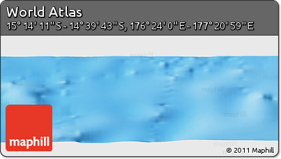 Physical Panoramic Map of the Area around 14° 56' 57" S, 176° 52' 30" E