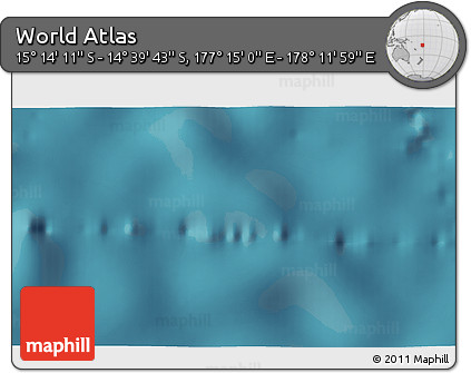 Satellite 3D Map of the Area around 14° 56' 57" S, 177° 43' 29" E