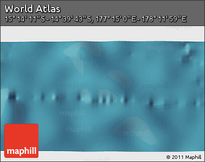 Satellite 3D Map of the Area around 14° 56' 57" S, 177° 43' 29" E