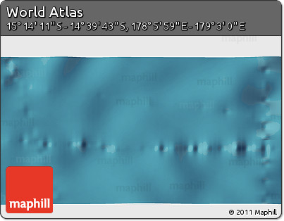 Satellite 3D Map of the Area around 14° 56' 57" S, 178° 34' 29" E
