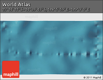 Satellite 3D Map of the Area around 14° 56' 57" S, 178° 34' 29" E