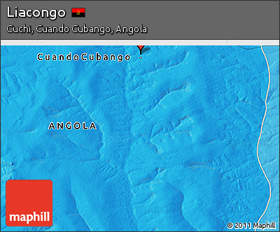 Political 3D Map of Liacongo