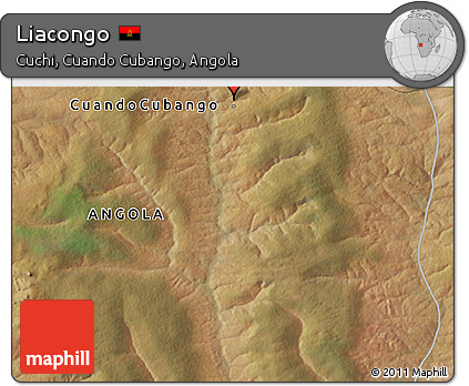 Satellite 3D Map of Liacongo