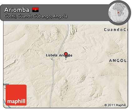 Shaded Relief 3D Map of Ariomba