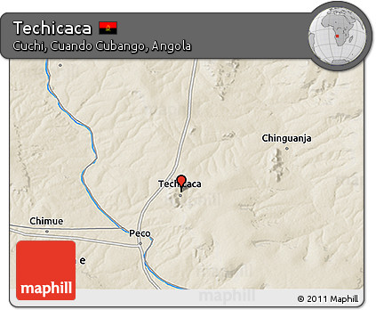 Shaded Relief 3D Map of Techicaca