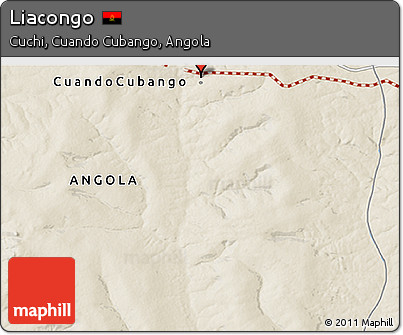 Shaded Relief 3D Map of Liacongo