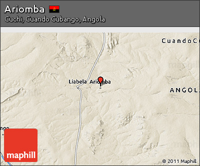 Shaded Relief 3D Map of Ariomba