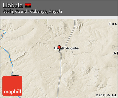 Shaded Relief 3D Map of Liabela