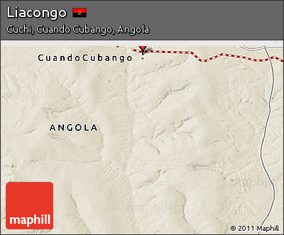 Shaded Relief 3D Map of Liacongo