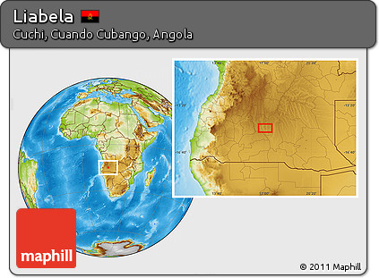 Physical Location Map of Liabela