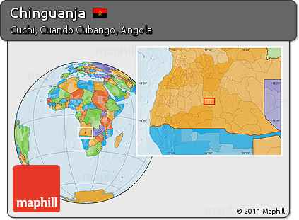 Political Location Map of Chinguanja