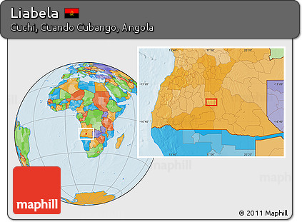 Political Location Map of Liabela
