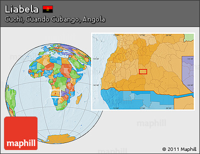 Political Location Map of Liabela