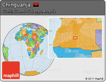 Political Location Map of Chinguanja