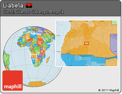 Political Location Map of Liabela