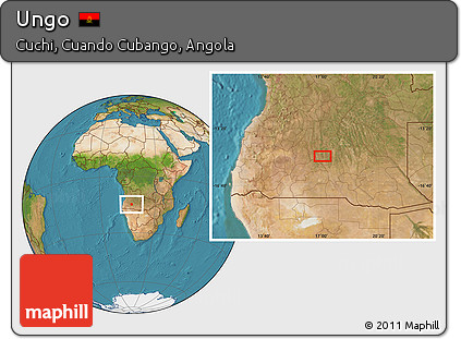 Satellite Location Map of Ungo