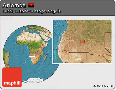 Satellite Location Map of Ariomba