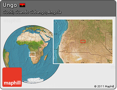 Satellite Location Map of Ungo