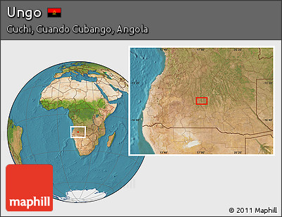 Satellite Location Map of Ungo