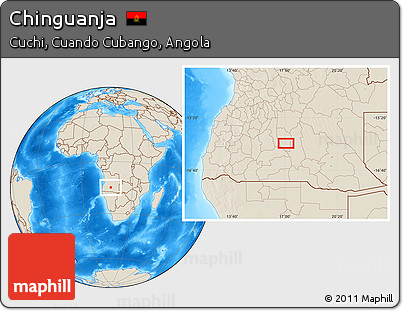 Shaded Relief Location Map of Chinguanja
