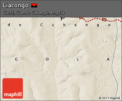 Shaded Relief Map of Liacongo