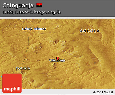 Physical Panoramic Map of Chinguanja