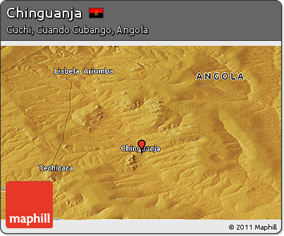 Physical Panoramic Map of Chinguanja