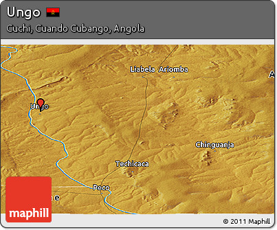 Physical Panoramic Map of Ungo