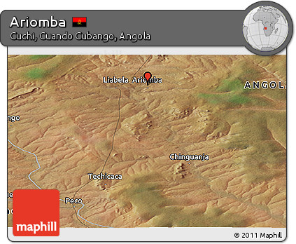 Satellite Panoramic Map of Ariomba