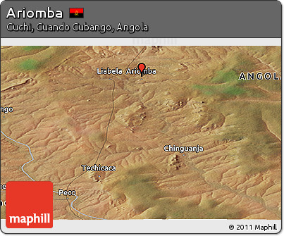 Satellite Panoramic Map of Ariomba