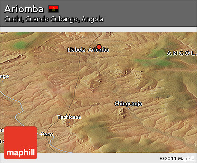 Satellite Panoramic Map of Ariomba