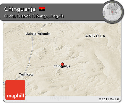 Shaded Relief Panoramic Map of Chinguanja