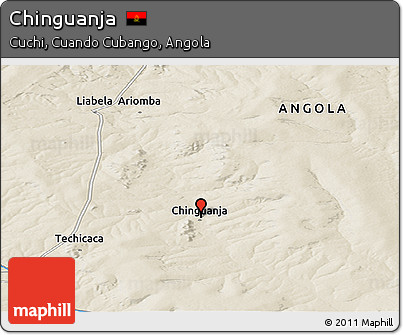 Shaded Relief Panoramic Map of Chinguanja