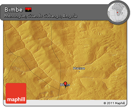 Physical 3D Map of Bimbe