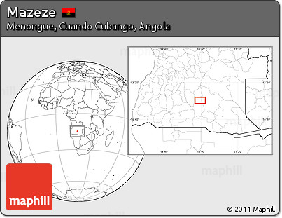 Blank Location Map of Mazeze