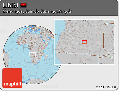 Gray Location Map of Libibi