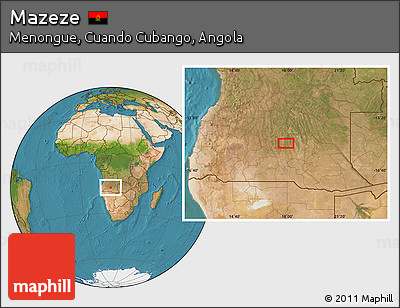 Satellite Location Map of Mazeze