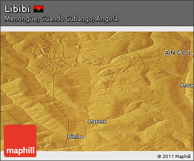 Physical Panoramic Map of Libibi