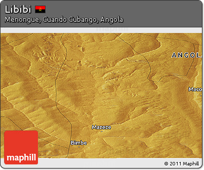 Physical Panoramic Map of Libibi